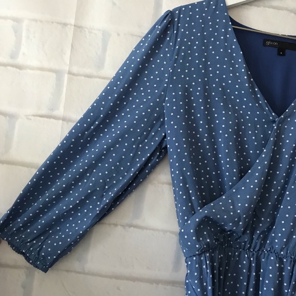Gibson | Paloma Woven polka dot wrap dress - Picture 7 of 8